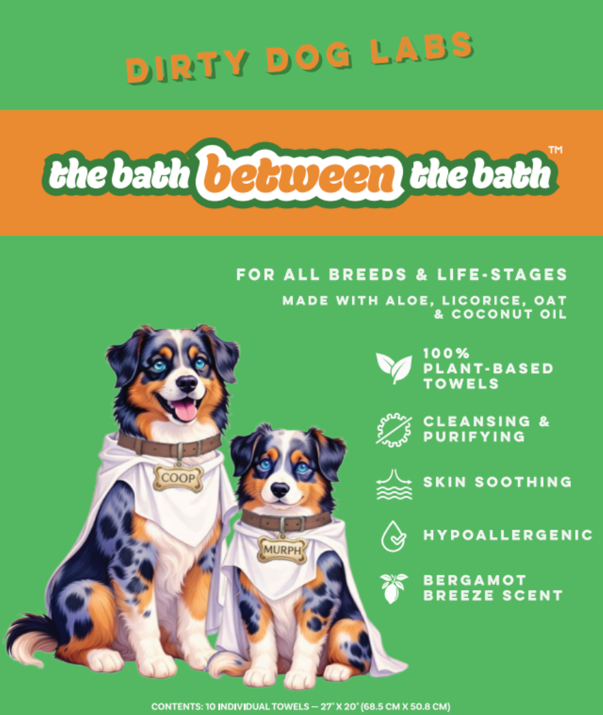 The Bath Between the Bath™ Dog Cleansing Towels